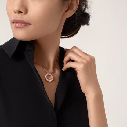 [Triumph Jewelry]LOVE NECKLACE 16MM  FULL DIAMOND