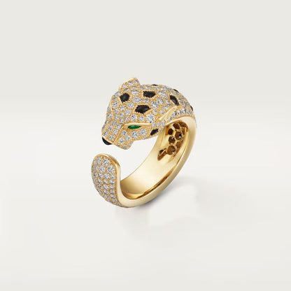 [Triumph Jewelry]PANTHERE SPOTTED FULL DIAMOND MEDIUM RING
