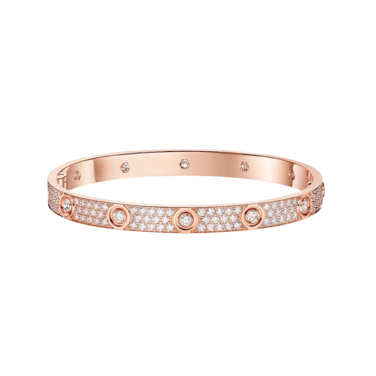 [Triumph Jewelry]LOVE BRACELET 6.1MM DIAMOND-PAVED 10 BIG DIAMONDS