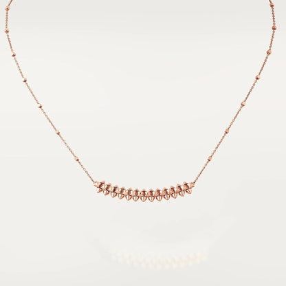 [Triumph Jewelry]CLASH PINK GOLD NECKLACE