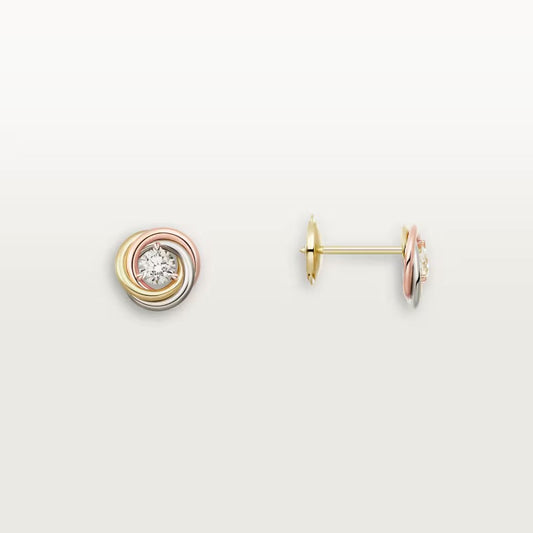 [Triumph Jewelry]TRINITY STUD DIAMOND EARRINGS