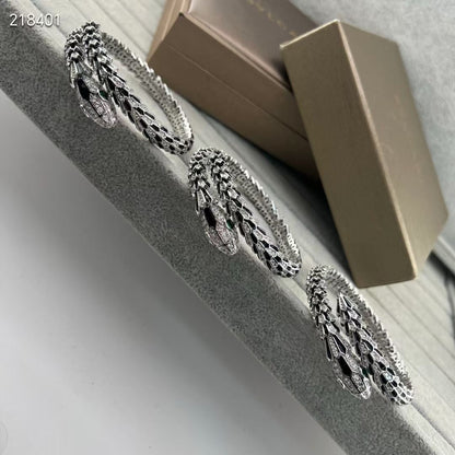 [Triumph Jewelry】NEW OBSIDIAN & DIAMOND SERPENT BRACELET