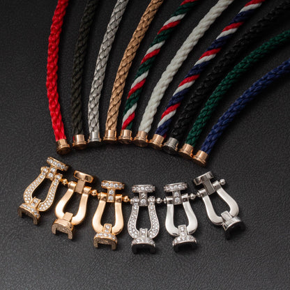 [Triumph Jewelry]FORCE LARGE HORSESHOE FULL DIAMOND BRACELET ROSE GOLD