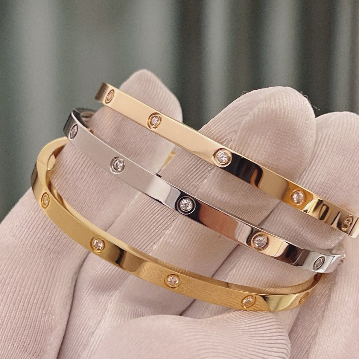 [Triumph Jewelry]LOVE BRACELET 3.65MM 10 DIAMONDS