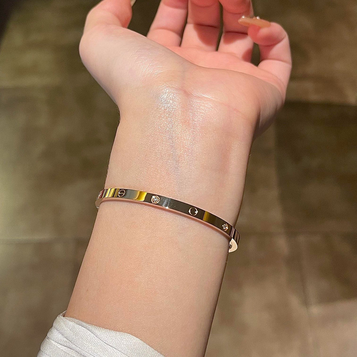 [Triumph Jewelry]LOVE BRACELET 3.65MM 6 DIAMONDS