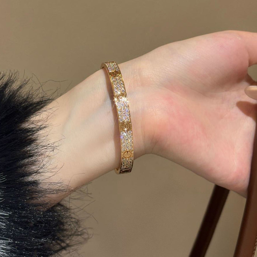 [Triumph Jewelry]LOVE BRACELET 6.1MM DIAMOND-PAVED
