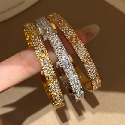 [Triumph Jewelry]LOVE BRACELET 6.1MM DIAMOND-PAVED 10 BIG DIAMONDS