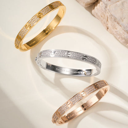 [Triumph Jewelry]LOVE BRACELET 6.1MM DIAMOND-PAVED