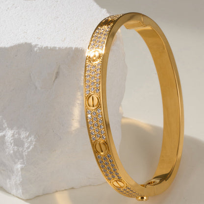 [Triumph Jewelry]LOVE BRACELET 6.1MM DIAMOND-PAVED