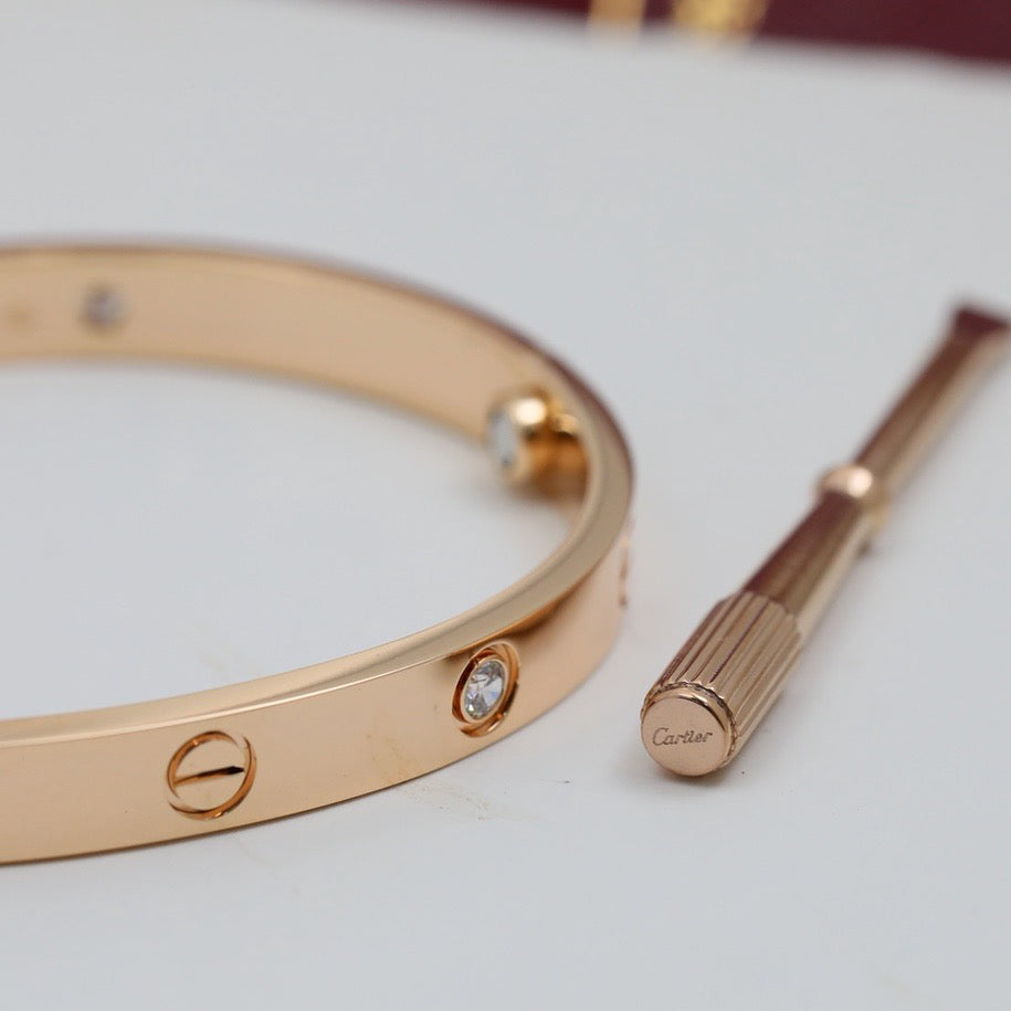 [Triumph Jewelry]LOVE BRACELET 6.1MM 4 DIAMONDS