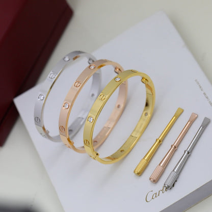 [Triumph Jewelry]LOVE BRACELET 6.1MM 4 DIAMONDS
