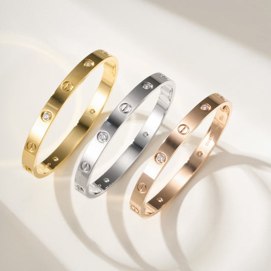 [Triumph Jewelry]LOVE BRACELET 6.1MM 4 DIAMONDS