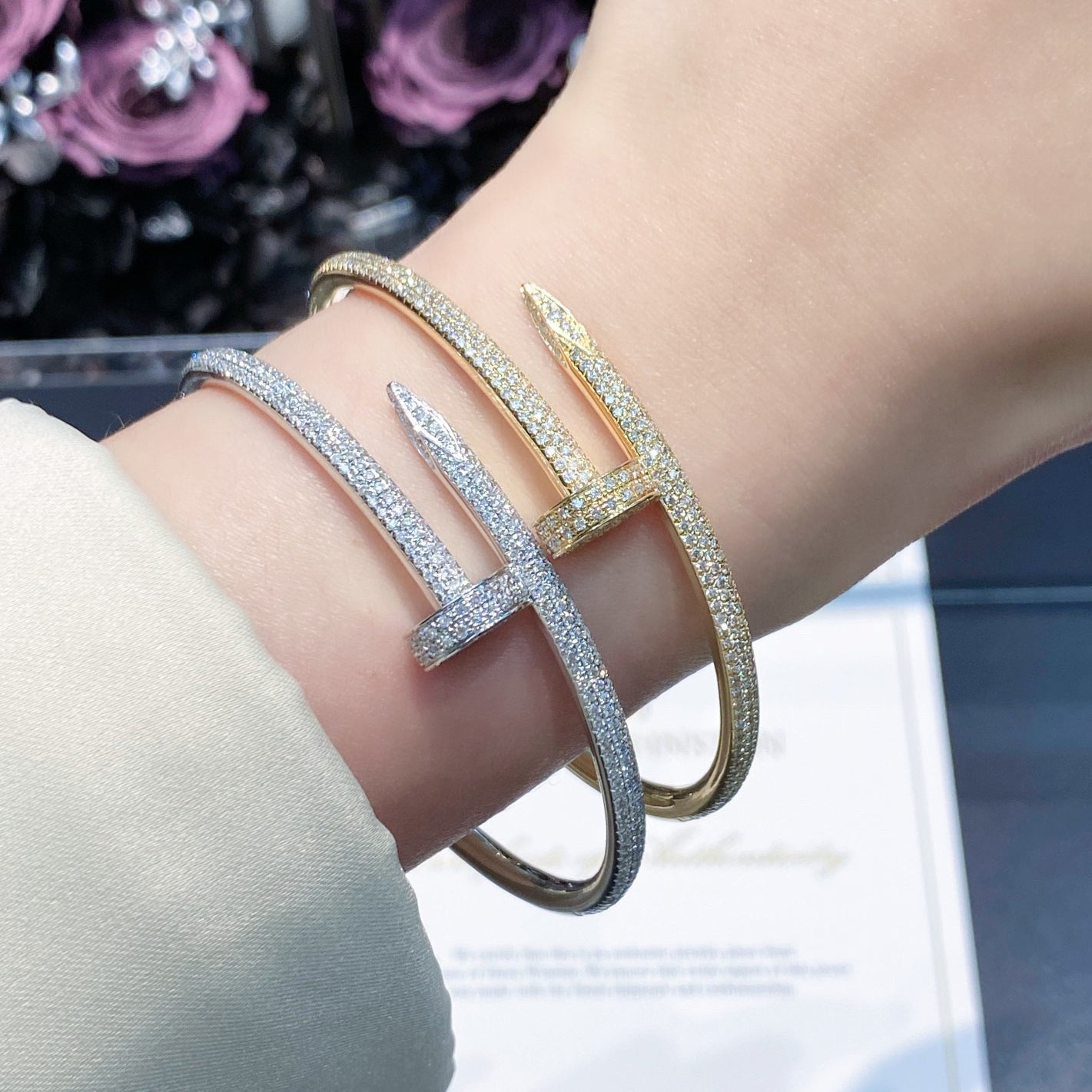 [Triumph Jewelry]JUSTE BRACELET 3.5MM ALL DIAMONDS