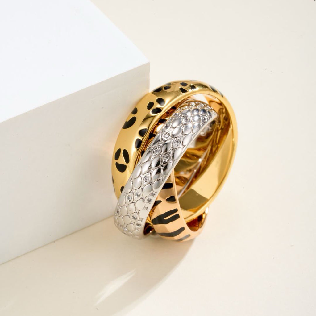 [Triumph Jewelry]TRINITY  RING LEOPARD PRINT