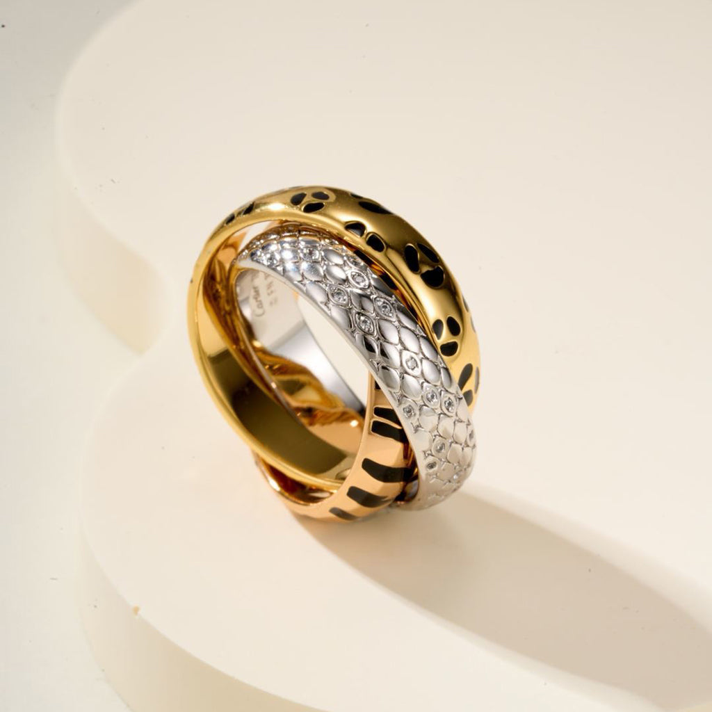 [Triumph Jewelry]TRINITY  RING LEOPARD PRINT