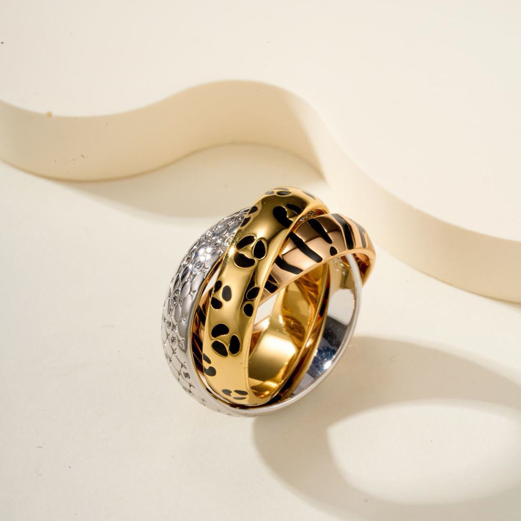 [Triumph Jewelry]TRINITY  RING LEOPARD PRINT