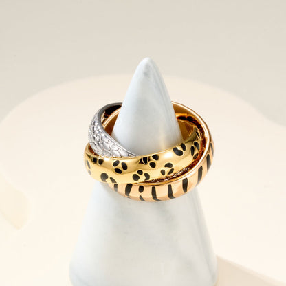 [Triumph Jewelry]TRINITY  RING LEOPARD PRINT