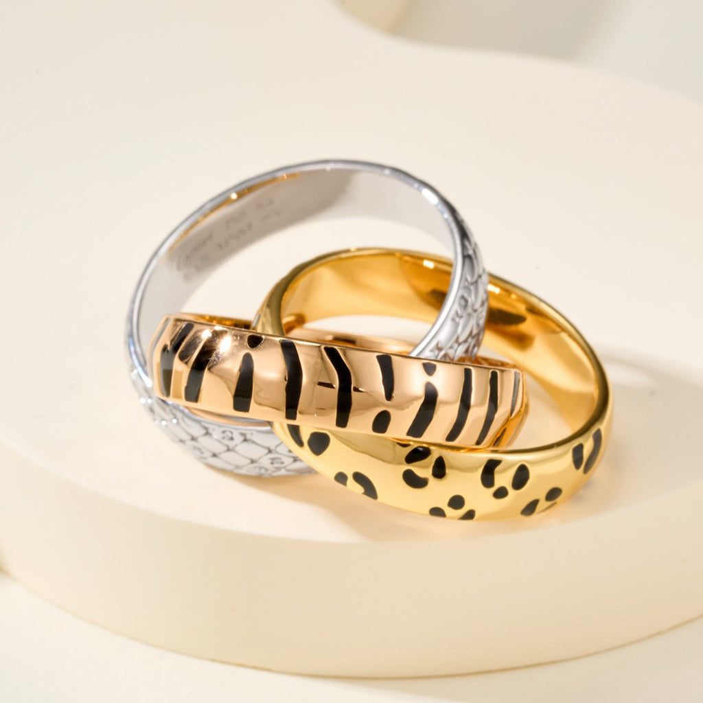 [Triumph Jewelry]TRINITY  RING LEOPARD PRINT
