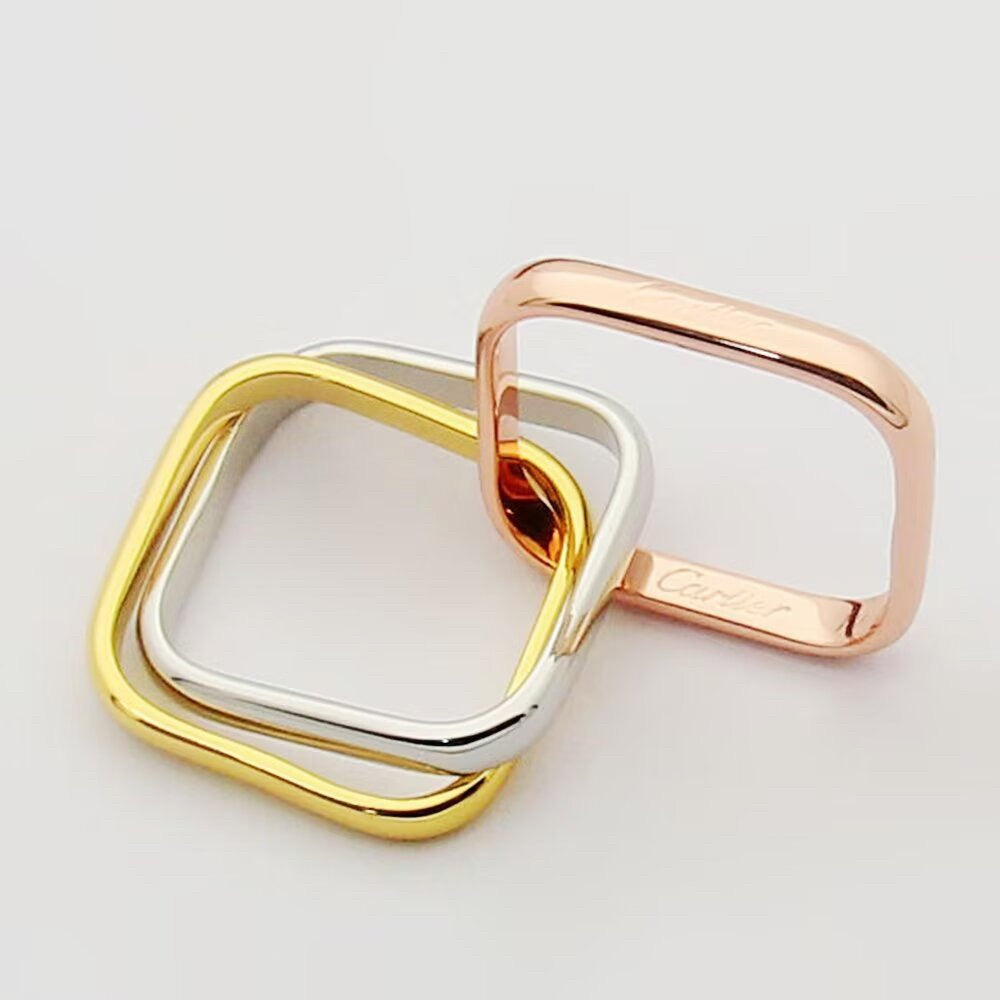 [Triumph Jewelry]TRINITY 3.5MM CUSHION RING COLLECTION