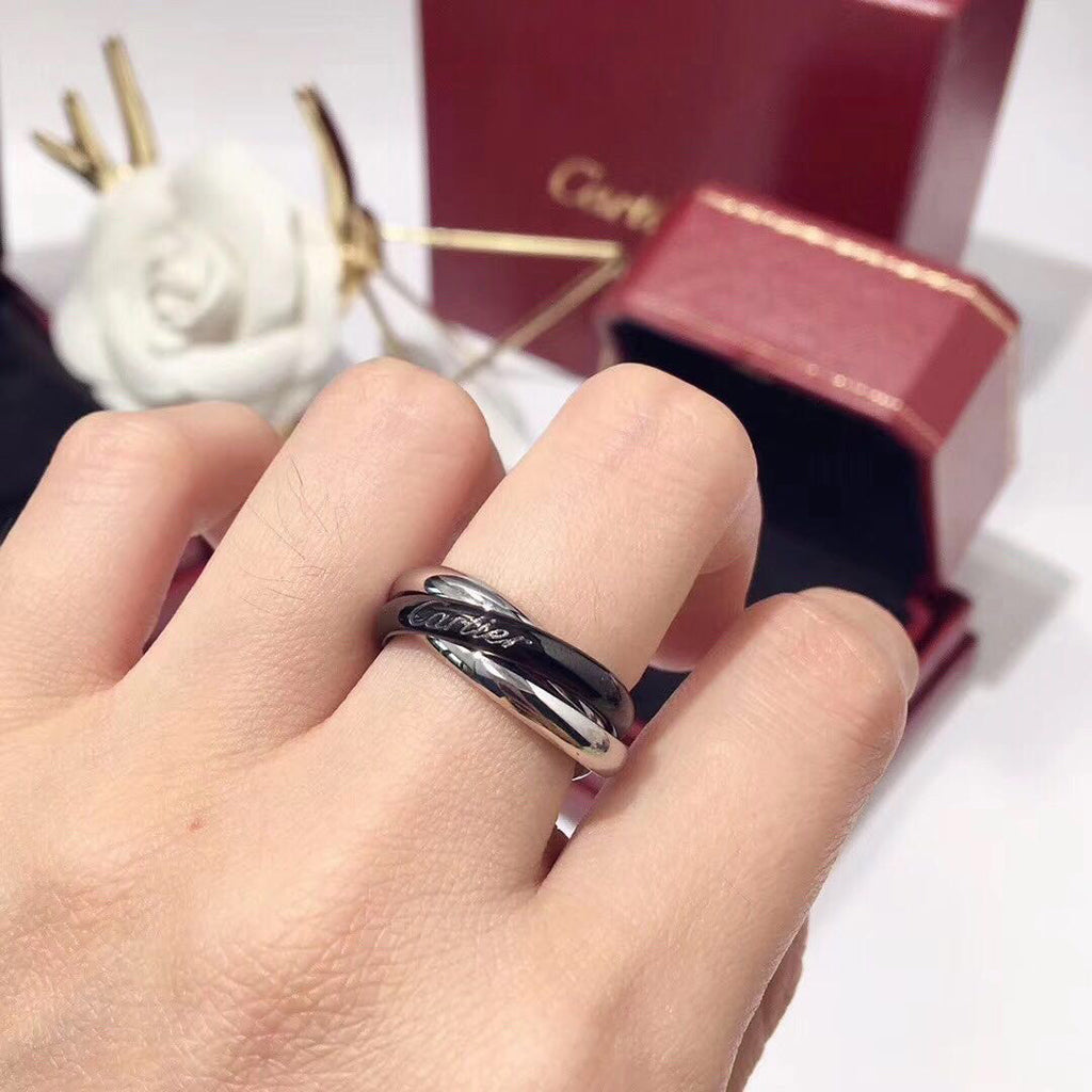 [Triumph Jewelry]TRINITY 3.2MM RING BLACK CERAMIC
