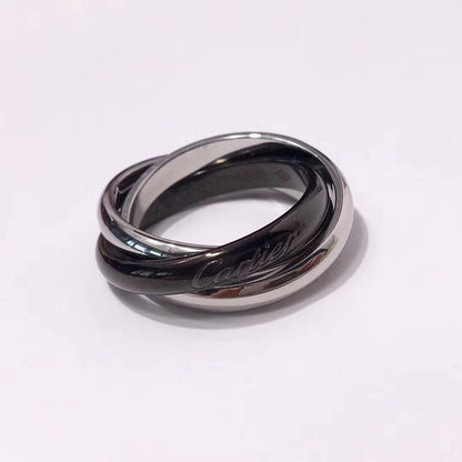 [Triumph Jewelry]TRINITY 3.2MM RING BLACK CERAMIC