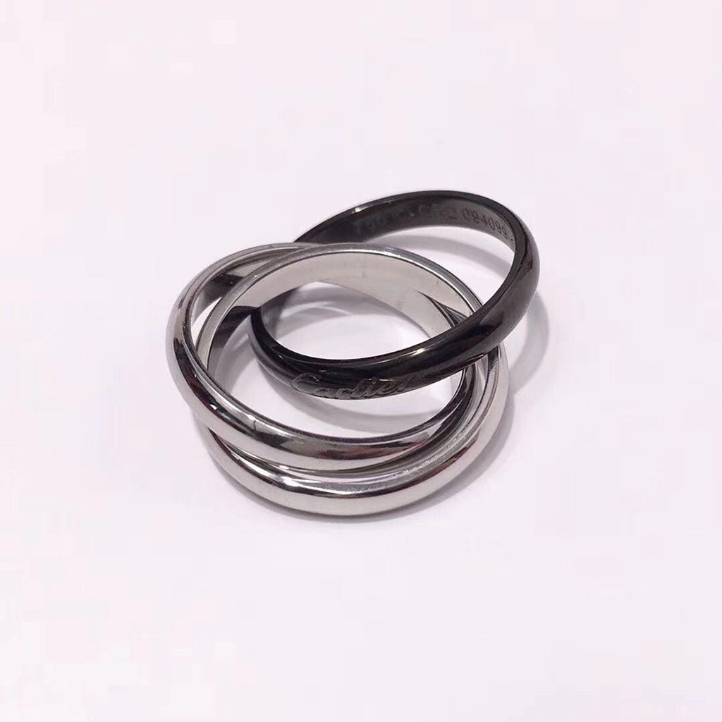 [Triumph Jewelry]TRINITY 3.2MM RING BLACK CERAMIC
