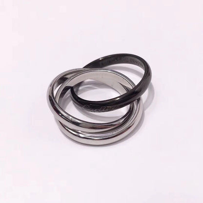 [Triumph Jewelry]TRINITY 3.2MM RING BLACK CERAMIC