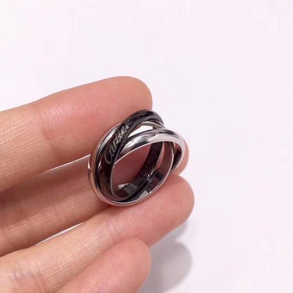 [Triumph Jewelry]TRINITY 3.2MM RING BLACK CERAMIC