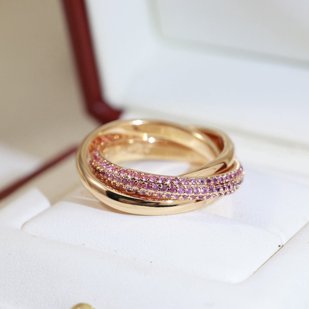[Triumph Jewelry]TRINITY 3.2MM RING PINK DIAMOND