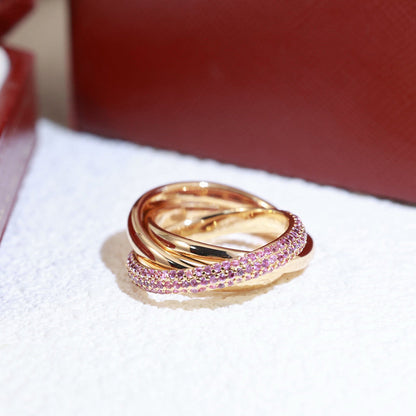 [Triumph Jewelry]TRINITY 3.2MM RING PINK DIAMOND