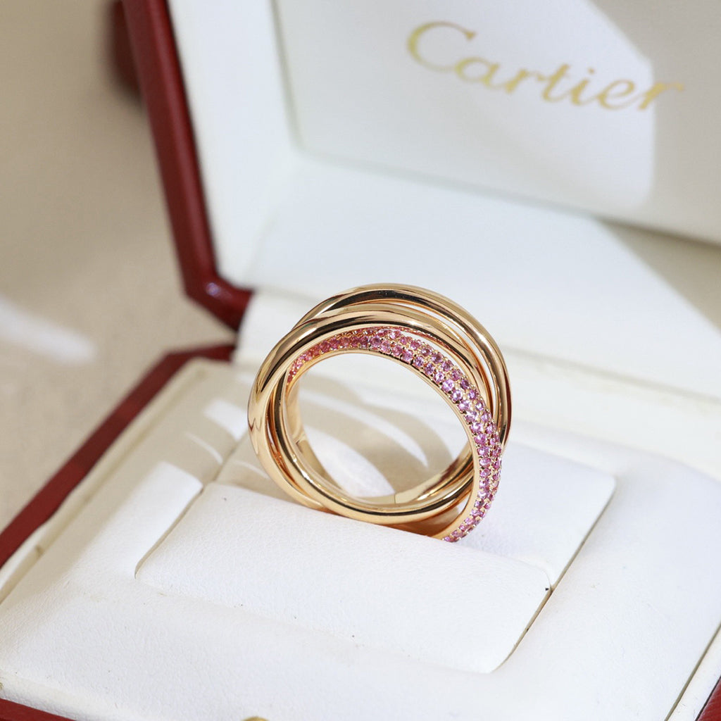 [Triumph Jewelry]TRINITY 3.2MM RING PINK DIAMOND