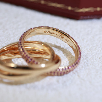 [Triumph Jewelry]TRINITY 3.2MM RING PINK DIAMOND