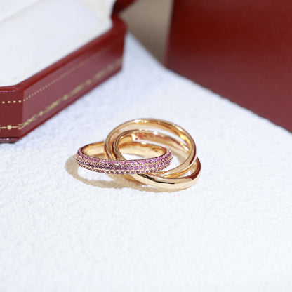 [Triumph Jewelry]TRINITY 3.2MM RING PINK DIAMOND