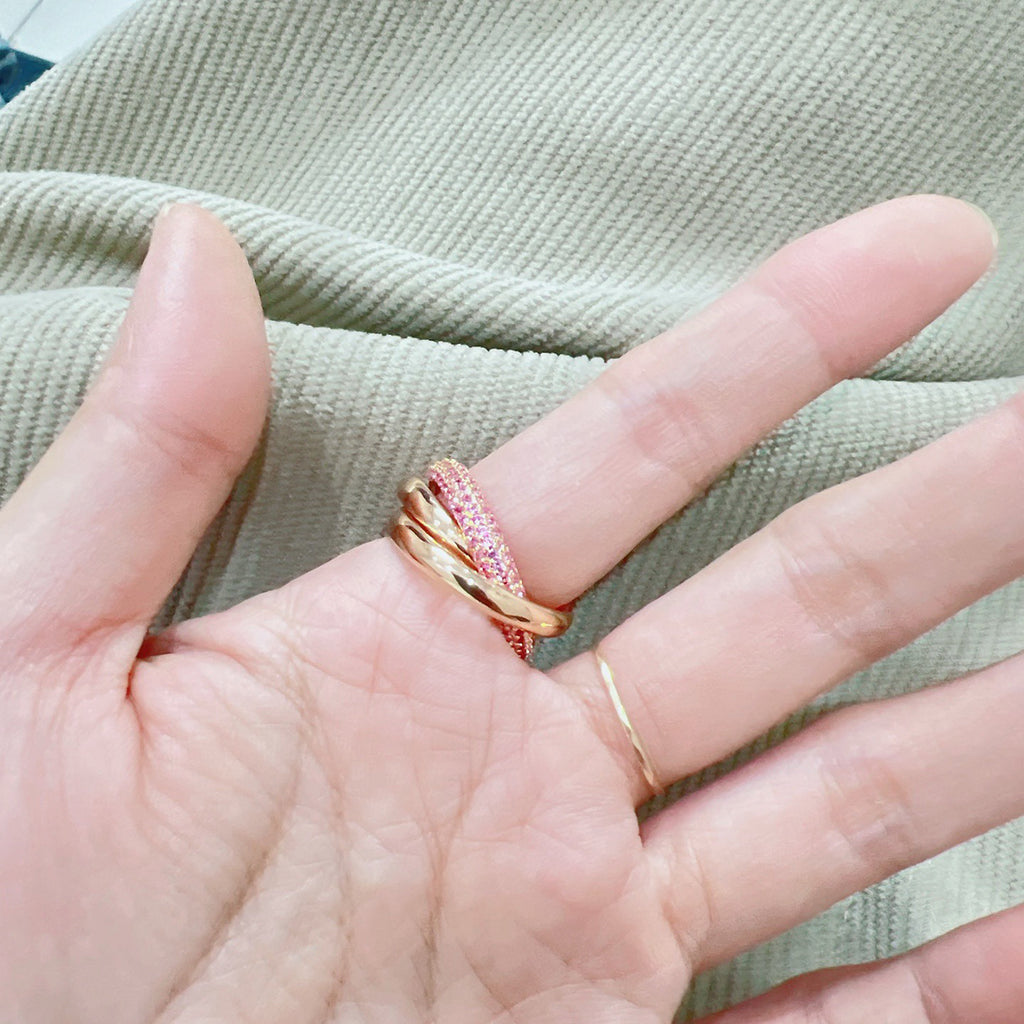 [Triumph Jewelry]TRINITY 3.2MM RING PINK DIAMOND