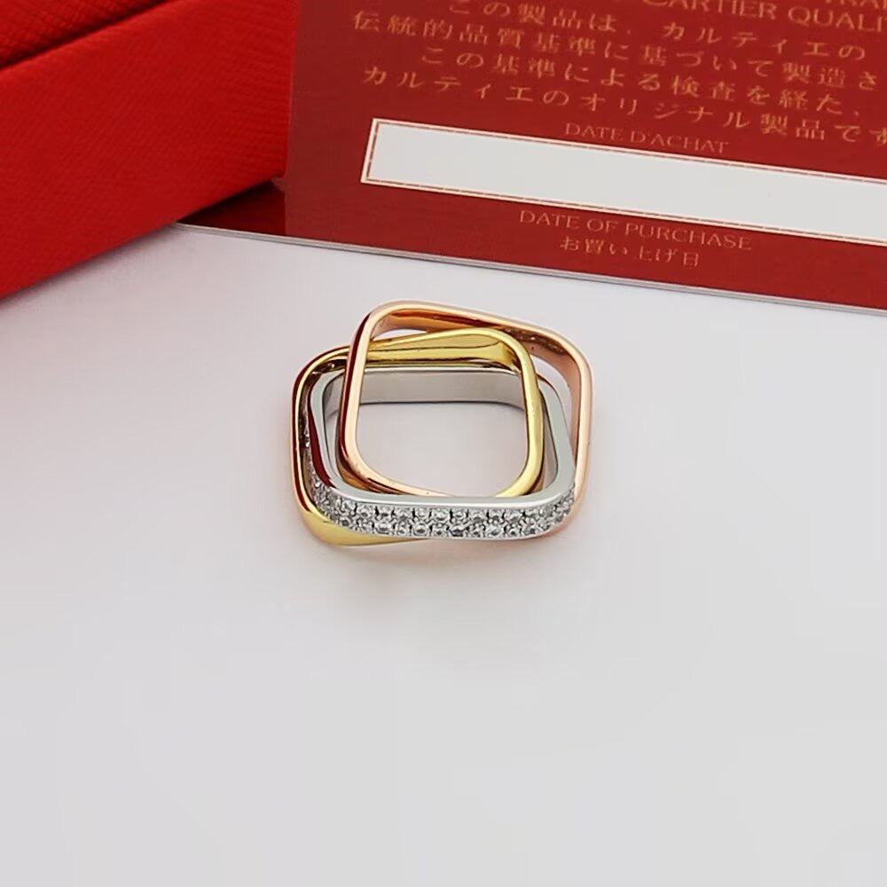 [Triumph Jewelry]TRINITY 3.5MM CUSHION RING COLLECTION