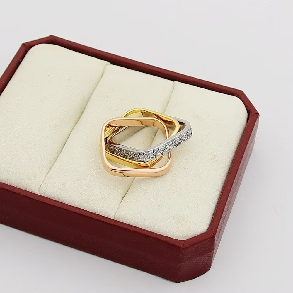[Triumph Jewelry]TRINITY 3.5MM CUSHION RING COLLECTION