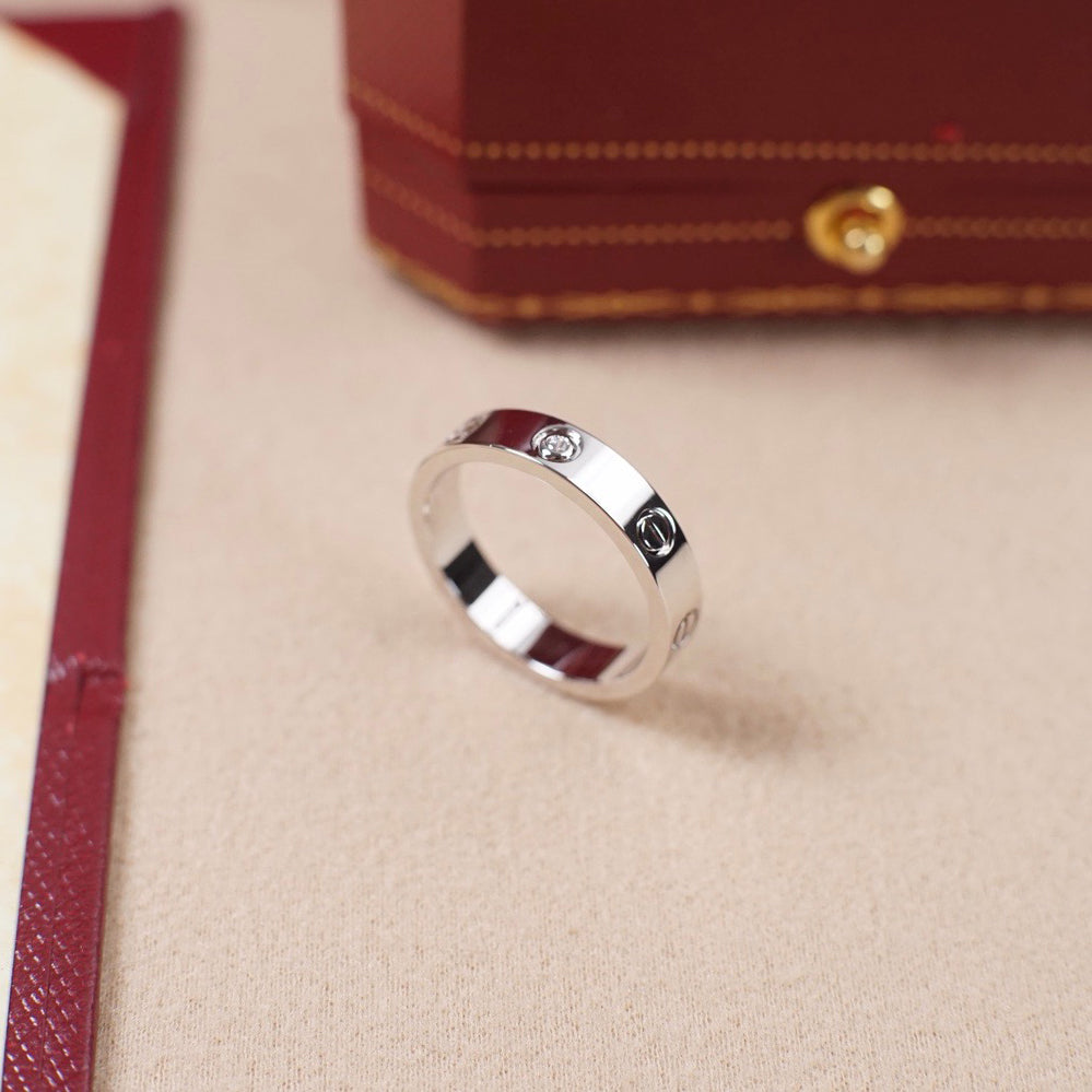 [Triumph Jewelry]LOVE 4MM 1 DIAMOND RING
