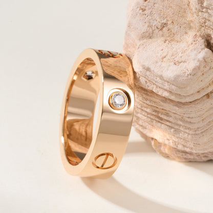 [Triumph Jewelry]LOVE 4MM 1 DIAMOND RING