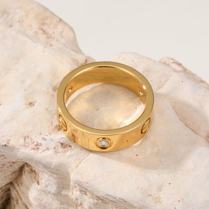 [Triumph Jewelry]LOVE 4MM 1 DIAMOND RING