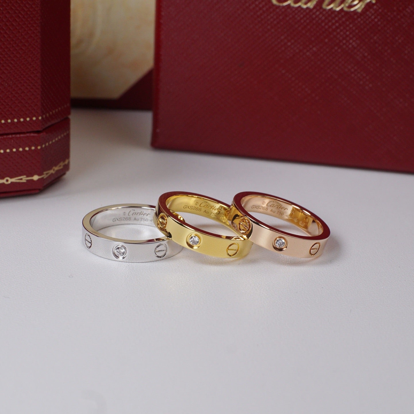 [Triumph Jewelry]LOVE 4MM 1 DIAMOND RING