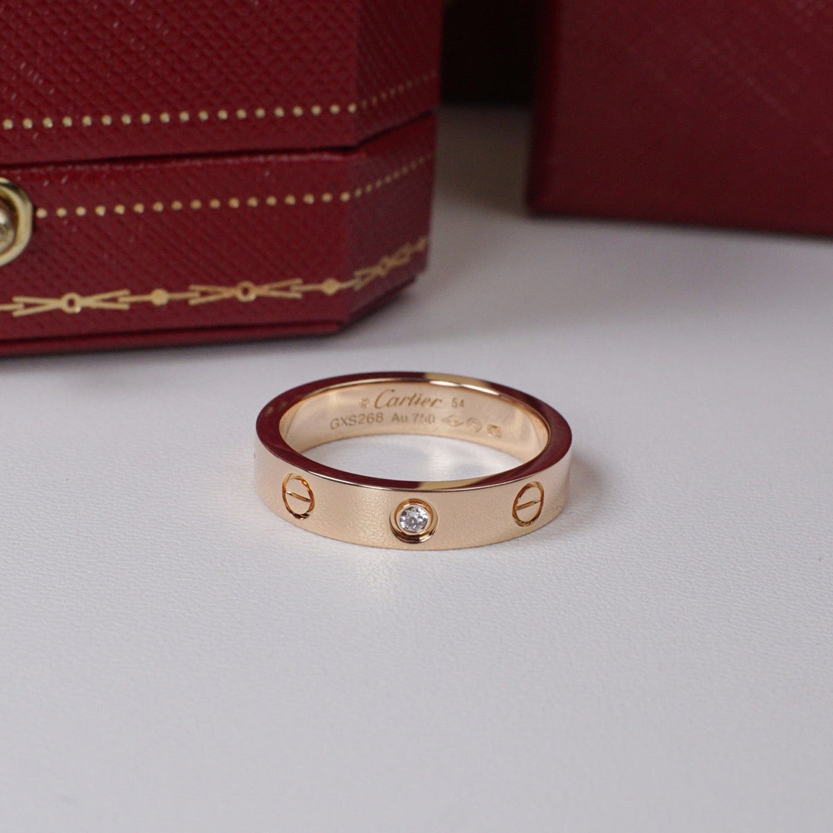 [Triumph Jewelry]LOVE 4MM 1 DIAMOND RING