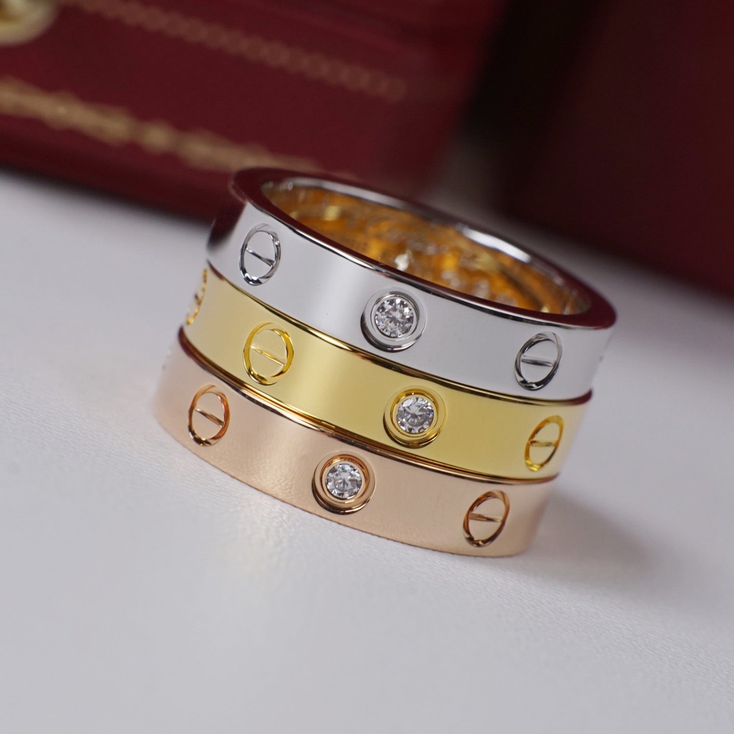 [Triumph Jewelry]LOVE 4MM 1 DIAMOND RING