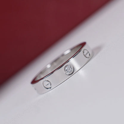 [Triumph Jewelry]LOVE 4MM 1 DIAMOND RING