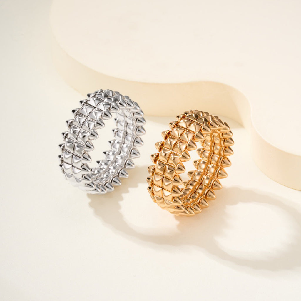 [Triumph Jewelry]CLASH 9.2MM DOUBLE ROW RING
