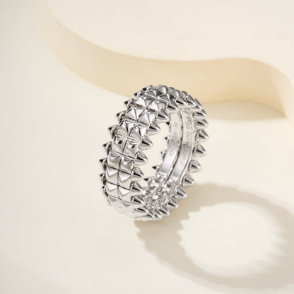 [Triumph Jewelry]CLASH 9.2MM DOUBLE ROW RING