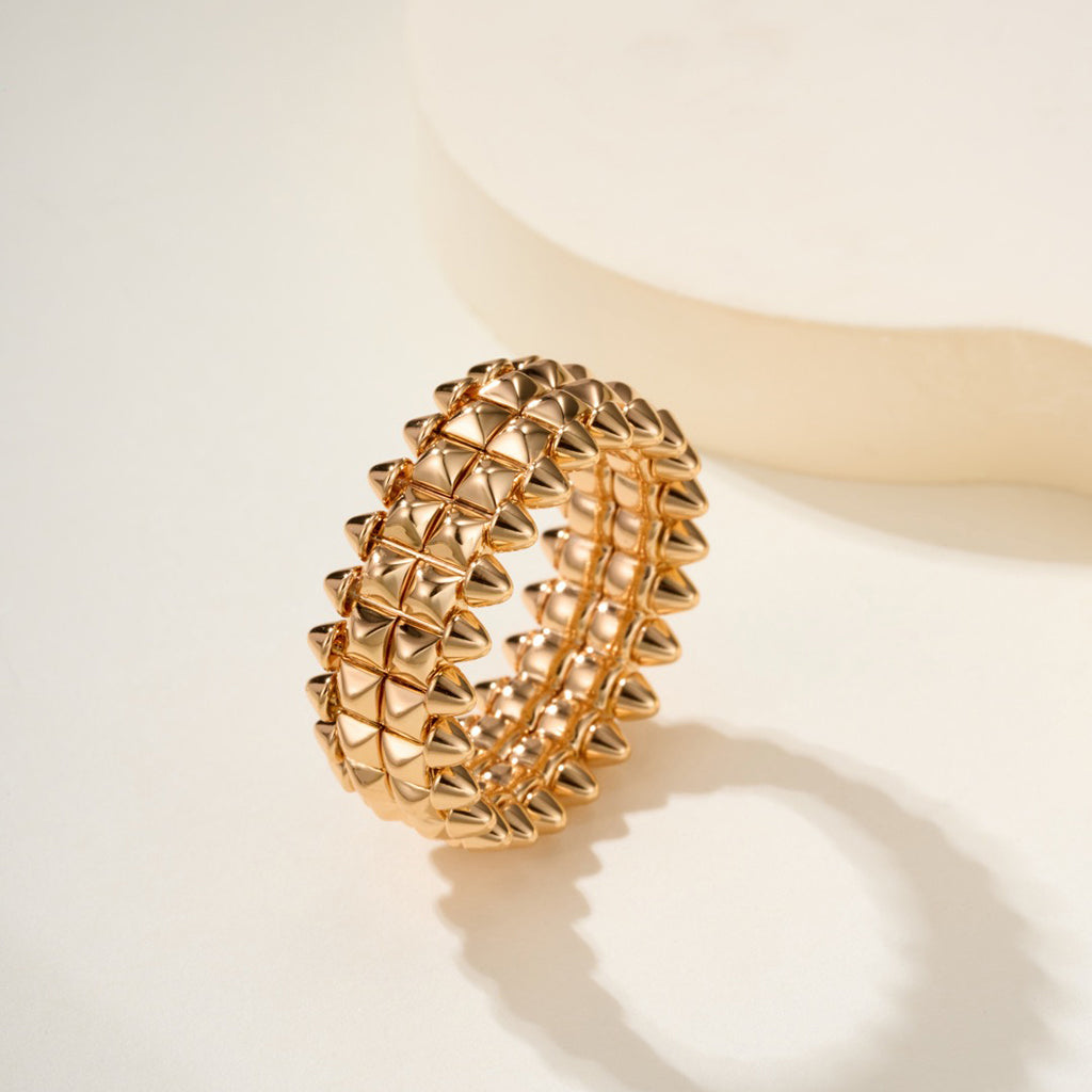 [Triumph Jewelry]CLASH 9.2MM DOUBLE ROW RING
