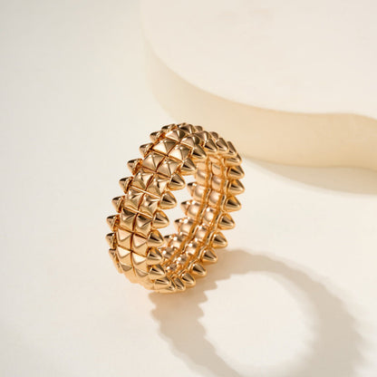 [Triumph Jewelry]CLASH 9.2MM DOUBLE ROW RING