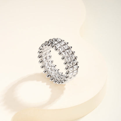 [Triumph Jewelry]CLASH 9.2MM DOUBLE ROW RING