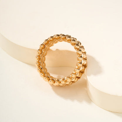 [Triumph Jewelry]CLASH 9.2MM DOUBLE ROW RING