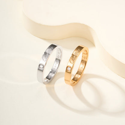 [Triumph Jewelry]LOVE RING 4MM 1 DIAMOND